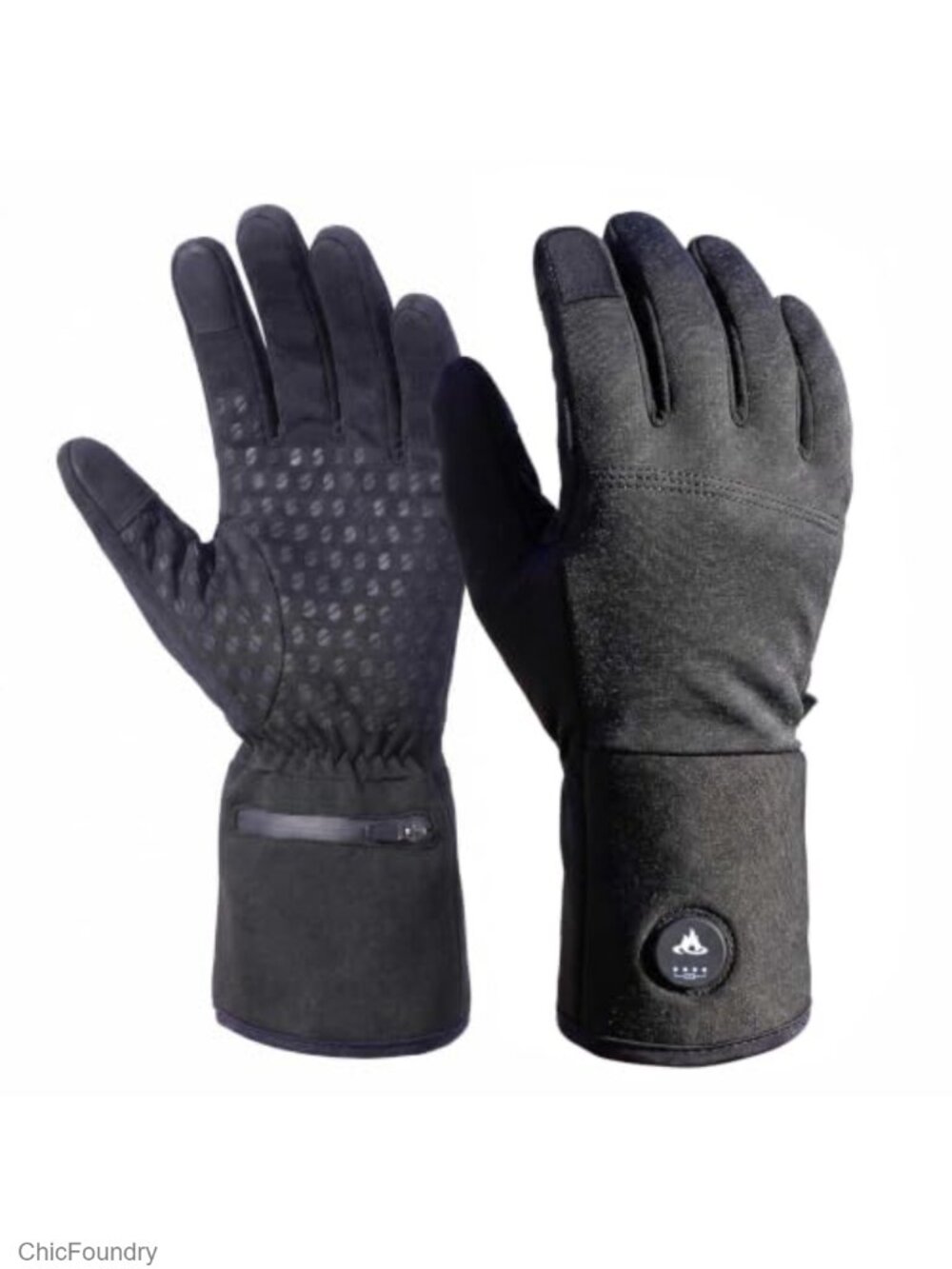 Thin Rechargeable Heated Glove Liners for Typing, Touchscreen Winter Warmer